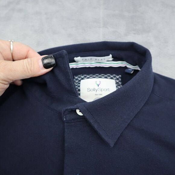 Allen Solly Shirt Mens 39 Blue Ultra Slim Fit Button Up Long Sleeve Collared Top - Picture 10 of 16